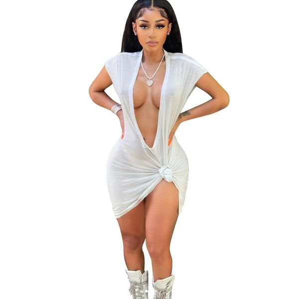 

girl skinny slim low v comfortable dress new women's clothing 2021, Black;gray