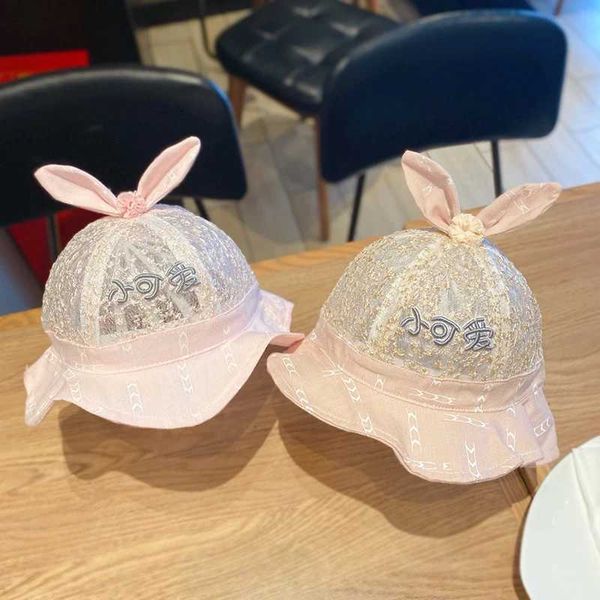 

baby hat summer girl fisherman sunshade cute super sunscreen sun children thin, Yellow