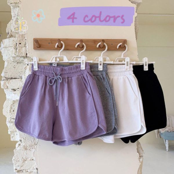 

women's shorts women oversize elastic 2021 womens plus size comfy drawstring casual waist pocket loose, White;black