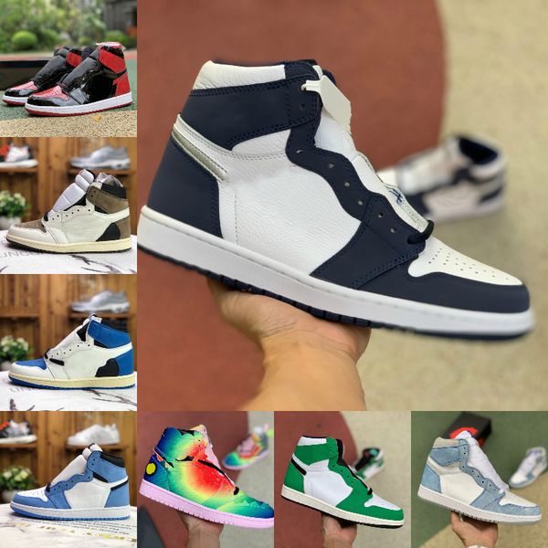 

jumpman men women 1 1s high basketball shoes white ow dark mocha hyper royal chicago obsidian university blue court purple 1 candy j balvin