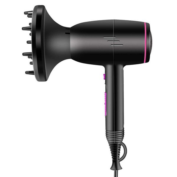 

electric hair brushes professional dryer with diffuser ionic , 2400w, lightweight compact travel blow dryer, portable small eu plu