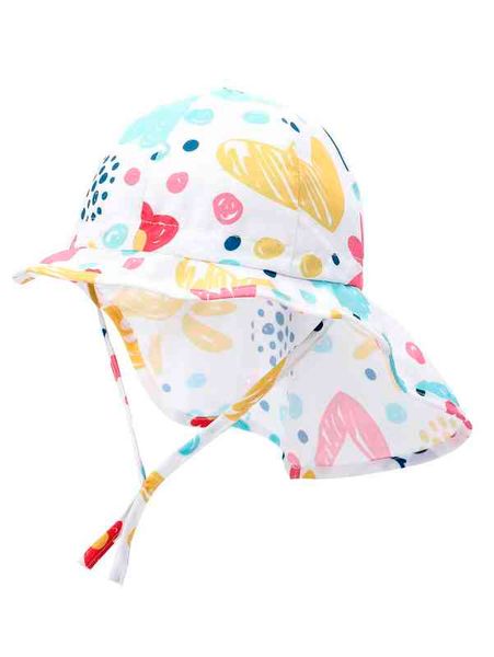 

baby floral print hat she01, Yellow