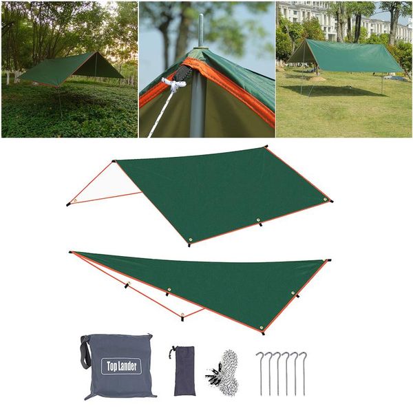 

tents and shelters tent tarp rain tarpaulin roof parasol hiking ground cloth with carry bag