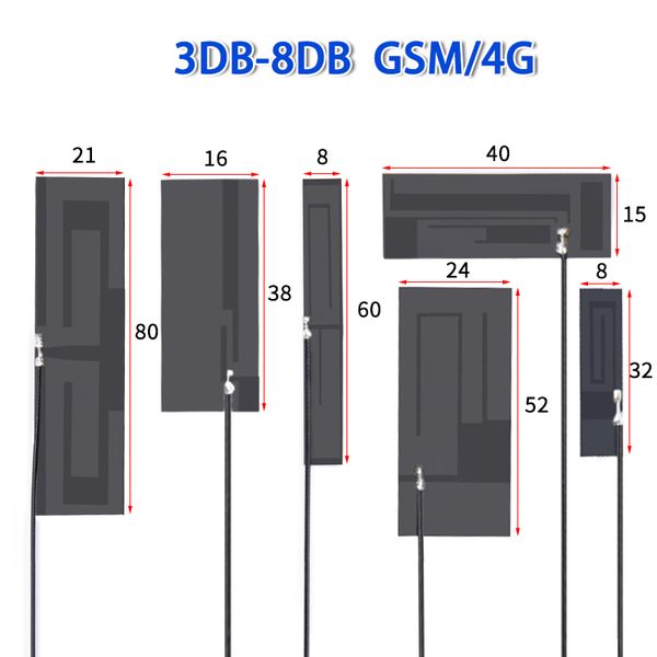 Lora Modem Hava 433 MHz Dahili Anten PCB veya FPC Yumuşak Antenler 6DBI 8DBI Yüksek Kazanç