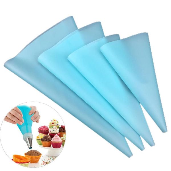 

baking & pastry tools 4pcs piping bag four different size specifications confectionery cream bags cake grade eva silicone decorative