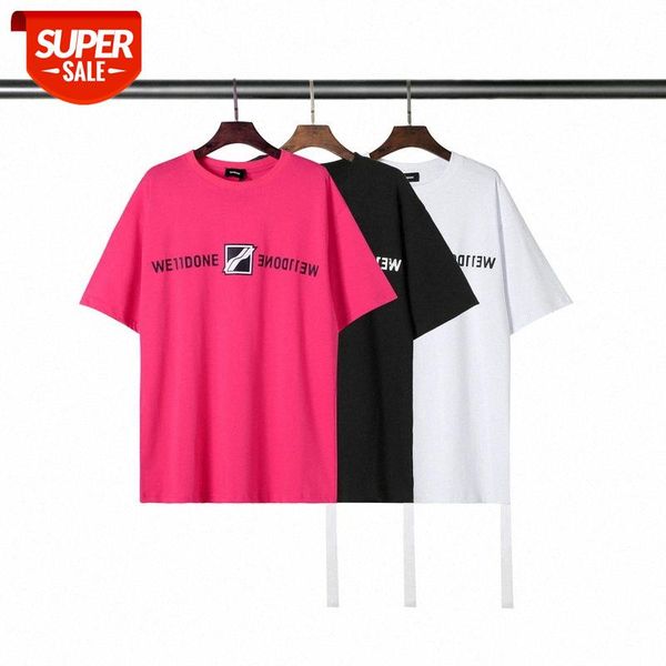 

letter small square round neck pullover short sleeves #qb0n, White;black
