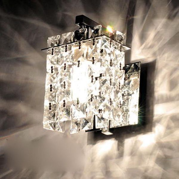 

modern crystal wall lamp simple living room bedroom bedside aisle staircase