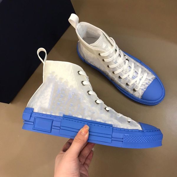 

shoes hommes the latest white low-transparent printing luxury ladies high-canvas men women casual