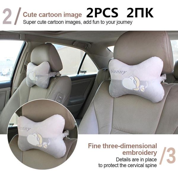

seat cushions 1pc car headrest breathe comfortable massage neck protection auto rest cushion ventilation monkey pillow