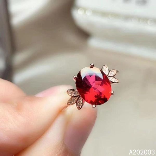 

cluster rings kjjeaxcmy fine jewelry 925 sterling silver inlaid natural red z female ring luxury support detection, Golden;silver