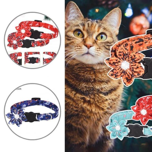 

cat collars & leads easy to flexible christmas pet collar ties for taking po