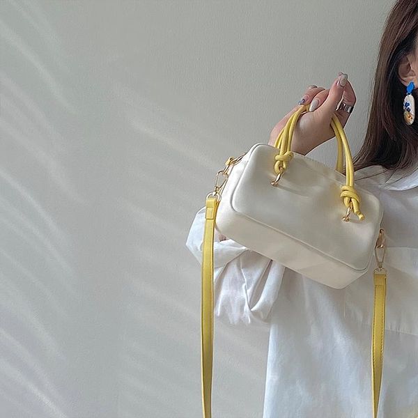 

evening bags cute contrast color one-shoulder bag niche design pillow shape women's 2021 korean fashion crossbody portable