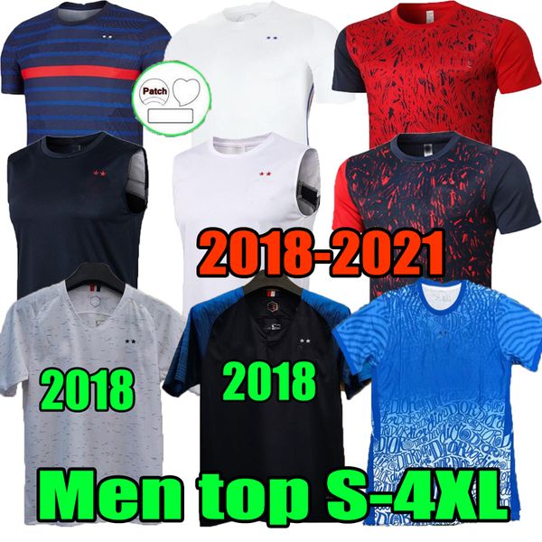 

men woman 18 20 21 22 benzema mbappe griezmann soccer jersey 2018 2021 2022 pogba giroud france kante maillot de foot equipe football shirt, Black;yellow