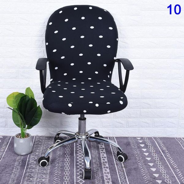 

chair covers swivel cover elastic removable printed for computer office drop