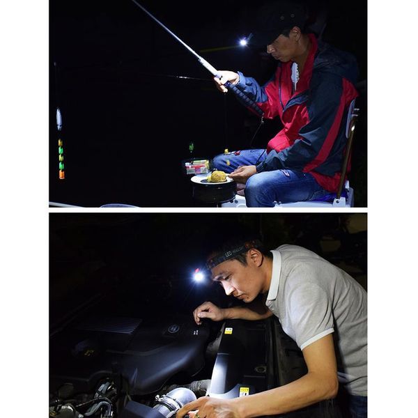 

wave-sensing soft light led sensor headlamp portable usb rechargeable super bright clip cap lamp for outdoor night fishing headlamps