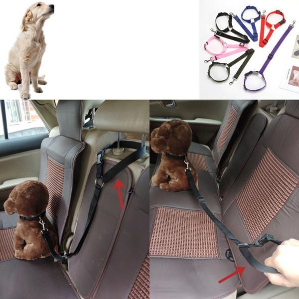 

dog collars & leashes pet products universal practical cat safety adjustable car seat belt harness leash puppy seat-belt travel clip strap l