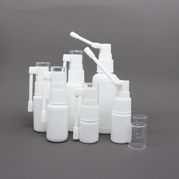 5 10 15 20 30 50 ml weißer Kunststoff leere tragbare Nasensprayflasche mit 360-Grad-Rotationszerstäuber nachfüllbarer kosmetischer Parfüm-Aufbewahrungsbehälter für den Heimgebrauch auf Reisen