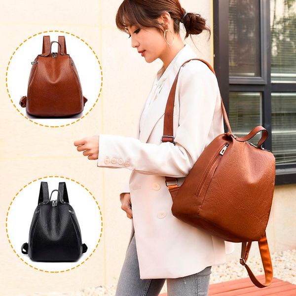 

waist bags casual ladies female bag creative design backpack fashion solid color large capacity travel small