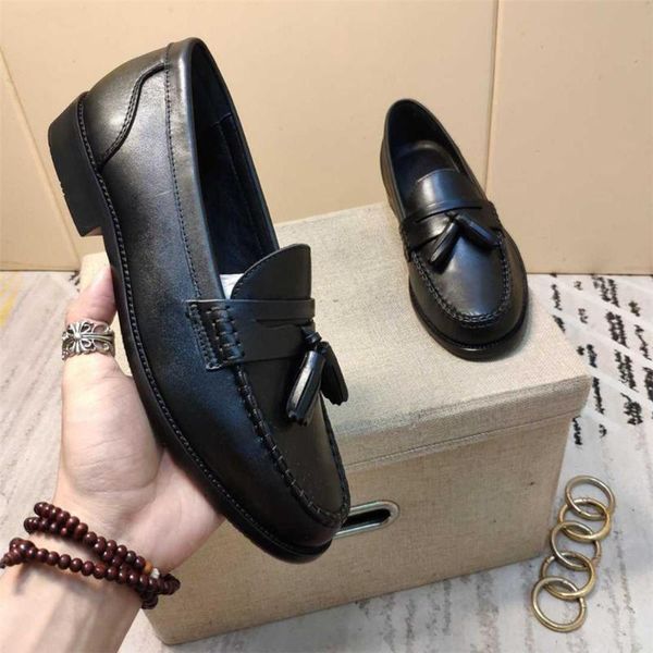 

dress shoes 2021 men's pure cowhide business casual comfortable suit, Black