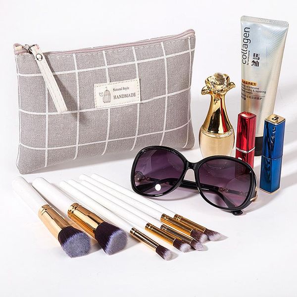 

large capacity cosmetic bag female ins net red portable korean simple storage wash size bags & cases