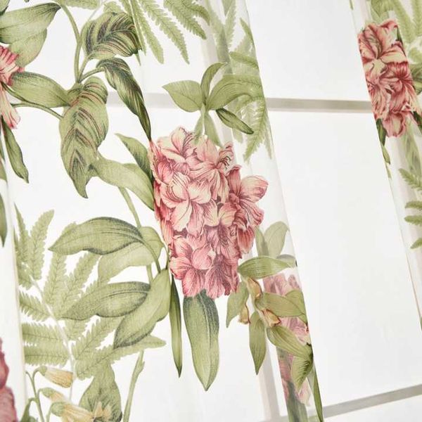 

curtain & drapes fieldcricket flowers tulle for kitchen living room bedroom sheer curtains home decoration window treatments voile panel