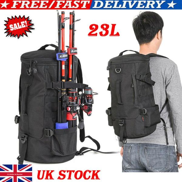 

backpack 23l multifunctional fishing lure rod bag shoulder outdoor portable holiday big capacity