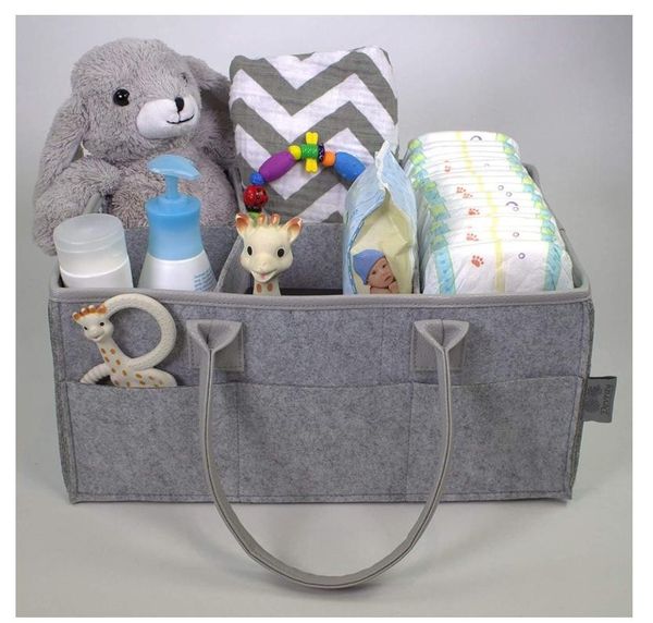 

storage bags 1 pcs baby diaper organizer felt changing nappy kids high capacity foldable light to carry 38.5 26 18.5cm