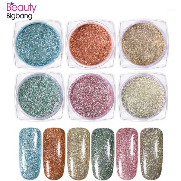 

0.5g shinning sequins nail art glitter powder dust small flakes decorations for diy nails glitters1, Silver;gold