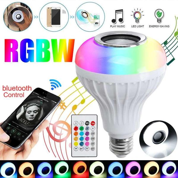 

bulbs 16 modes dimmable e27 rgb led smart bulb 12w bluetooth magic lamp rgbw music control apply to ios /android