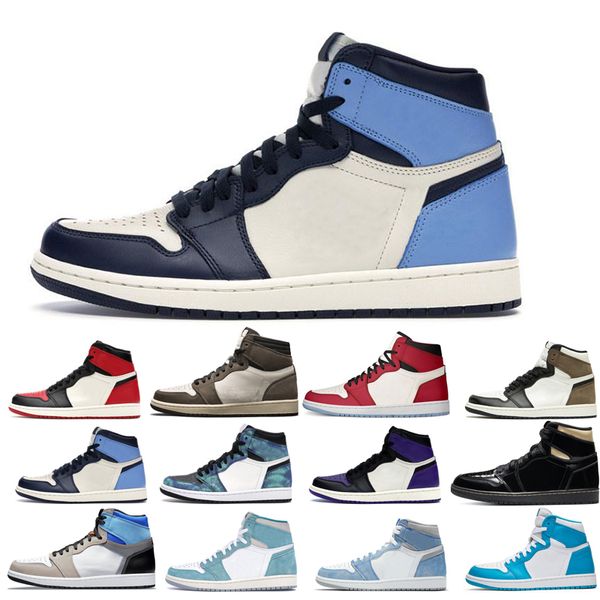 

2022 1s man's basketball shoes man turbo green dark mocha tie dye court purple bred toe cactus jack chicago 3 twist comfortable