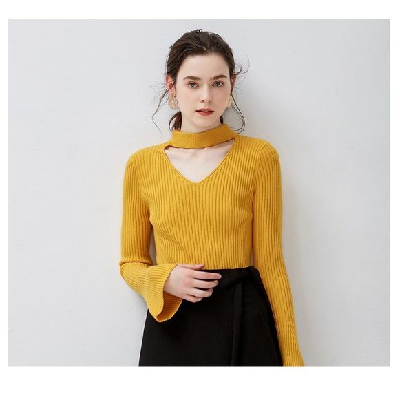 

women's sweaters women ladies sweater tie front knitting pullover girls fashion clothes jumper, White;black