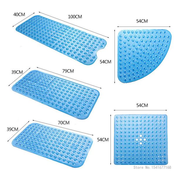 

long pvc 40x100cm/70x38cm bath mat massage bathroom rugs safety anti slip shower bathtub suction cup floor foot pad mats