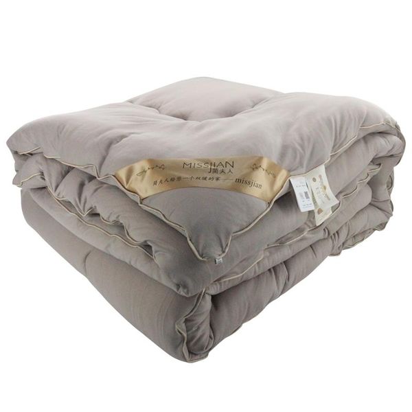 

comforters & sets 100% microfiber cotton core winter luxurious surface knitting down quilt warm soft blanket thickened duvet pink,coffee