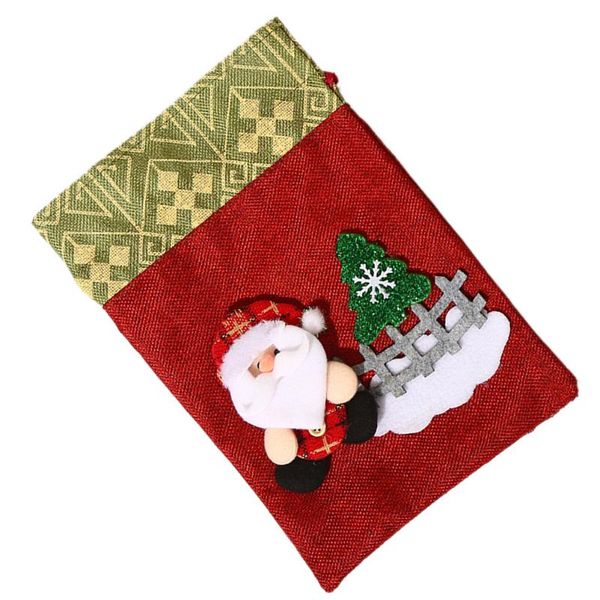 

gift wrap 1pc christmas drawstring bag storage pouch santa claus packing bags