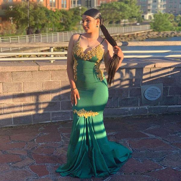 

spaghetti lace mermaid evening dresses with appliques sweep trian strian backless formal prom party gowns plus size, Black;red