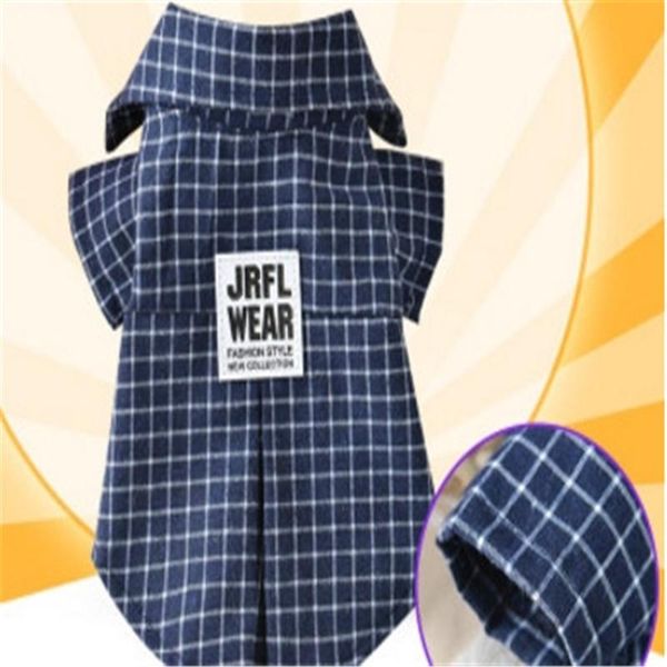 

summer small dog pet cat clothes beautiful apparel fashion plaid shirt for cats kitten cotton puppies clothing costumes