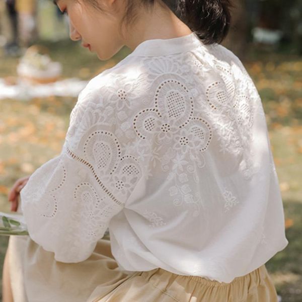 

women's blouses & shirts summer sleeveless cotton vests wear base coats inside and outside to hang loose, White