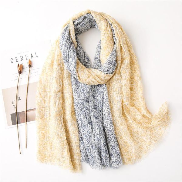

scarves brand beach towel cotton linen scarf 2021 pashmina sale winter hijab spring and autumn bandana foulard femme poncho, Blue;gray
