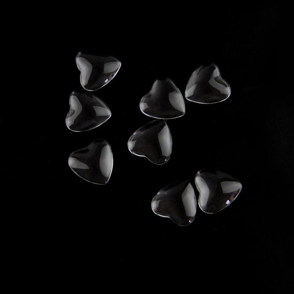 

heart shape 20mm clear paster 50pcs/lot glass cabochon for pendant tray setting diy jewelry poes chandelier crystal