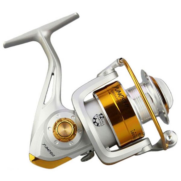

fishing reel 12bb 5.5:1 metal spool carp bass tackle spinning fish wheel accessories sal99 baitcasting reels