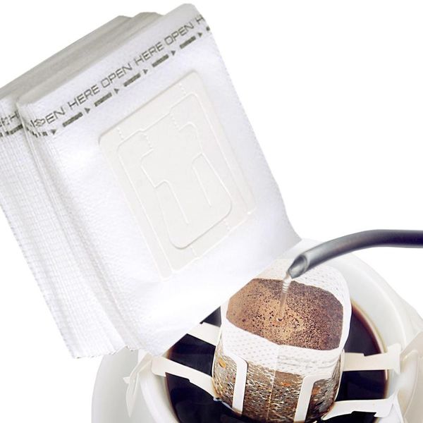 

coffee filters 50-200 pcs portable drip powder paper hanging ear bag filter