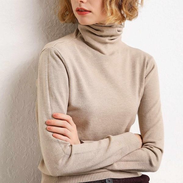 

women's sweaters cashmere turtleneck sweater women wool warm jumper 2021 autumn winter clothes female solid pull femme hiver pullover, White;black