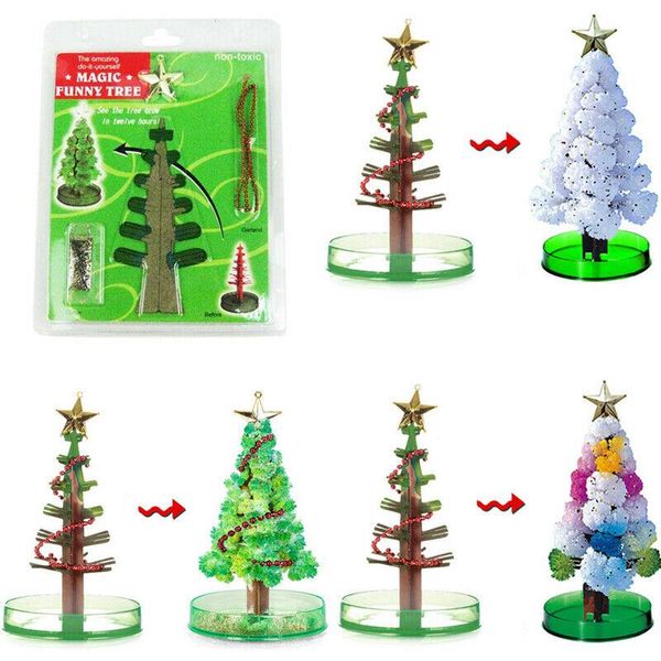 

christmas decorations tree magic growing paper toy boys girl crystal fun xmas cute creative gift stocking filler