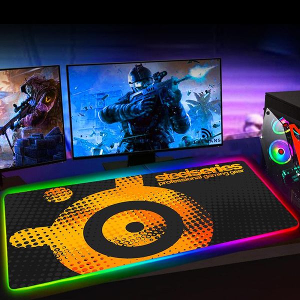 

mouse pads & wrist rests gaming pad anime mousepad steelseries table game mat rgb keyboard led xxl gamer speed desk with backlit