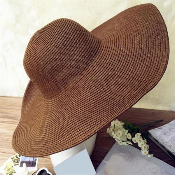 

ladies fashion hawaii summer beach floppy black hat solid color women wide brim travel sun casual cap for outdoor, Blue;gray