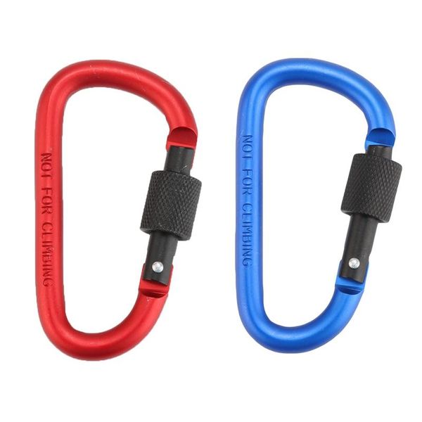 

cords, slings and webbing outdoor locking carabiner aluminum d-ring key clips chain camping keychain