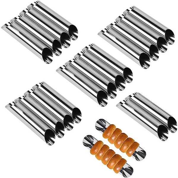 

baking & pastry tools 30pcs stainless steel forms cream horn mould,cake mould cannoli tubes shells pastry,baking mold