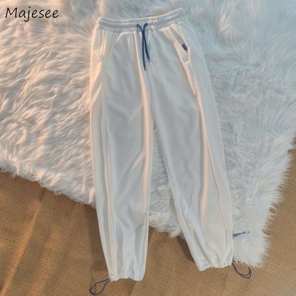 

men's pants men casual sweatpants letter workout students loose soft bundle all-match daily drawstring males fashion ankle length trous, Black