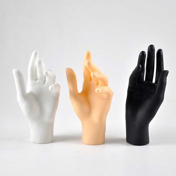 Weibliche Mannequin Hand Modell Figuren Schmuck Ring Uhr Handschuhe Display Stand Home Dekoration Zubehör für Wohnzimmer 210804