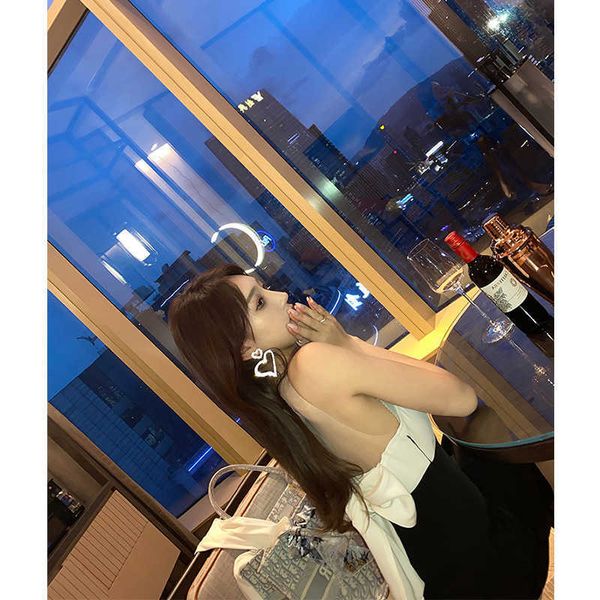 

luxury party evening dress 2021 black cold vt bow temperament backls careful machine annual meeting, White;pink